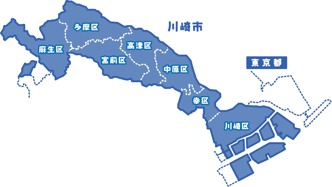 川崎市の地図から探す